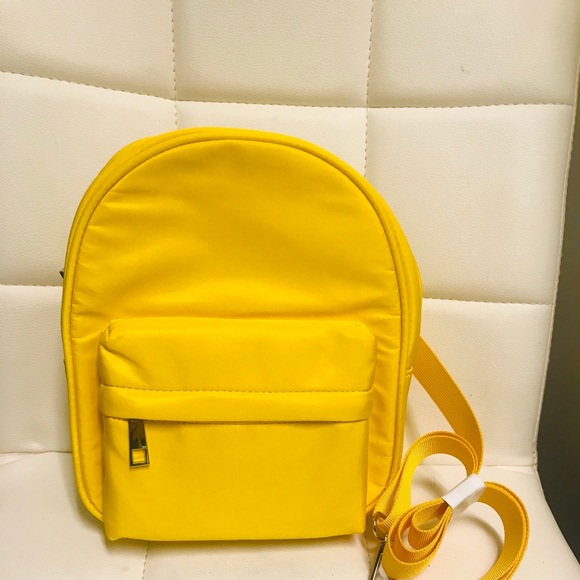 yellow mini backpack